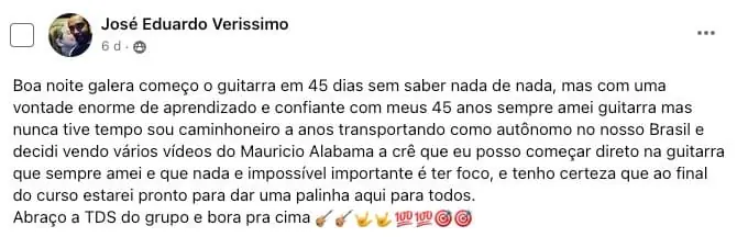 Print original de relato sobre os treinamentos de Alabama, 15