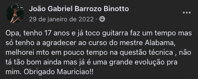 Print original de relato sobre os treinamentos de Alabama, 18