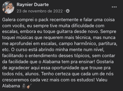 Print original de relato sobre os treinamentos de Alabama, 6